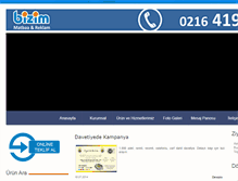 Tablet Screenshot of bizim-matbaa.com